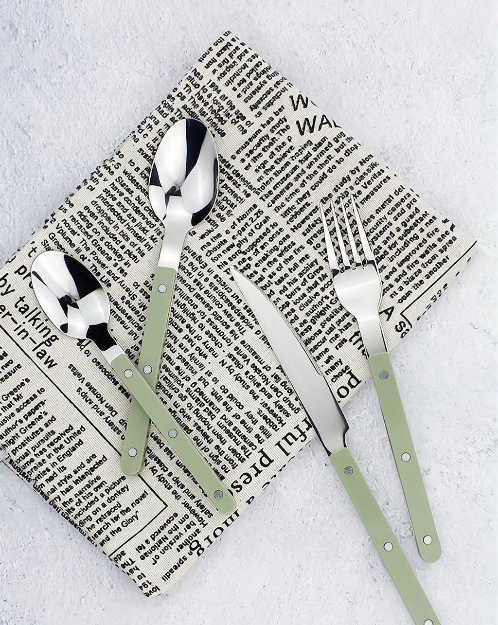 Elegant Modern Nordic Flatware Set Of 8