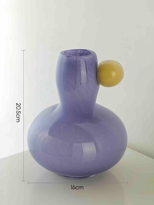 Handblown Jelly Bean Dopamine Flower Vase
