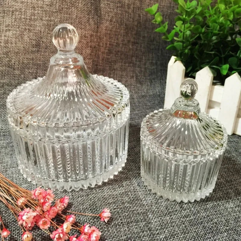 Glass jar storage jar