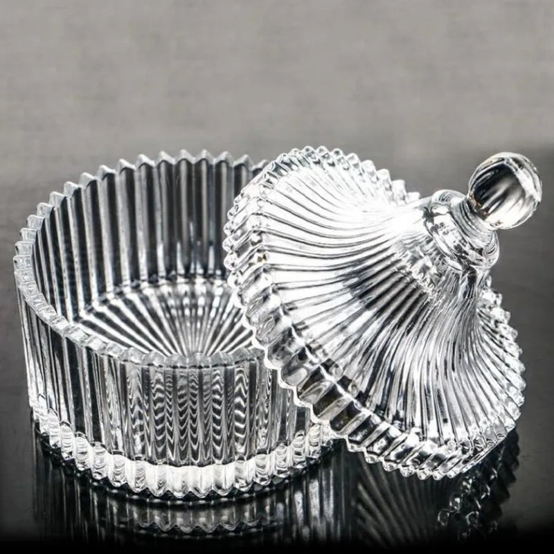 Glass jar storage jar