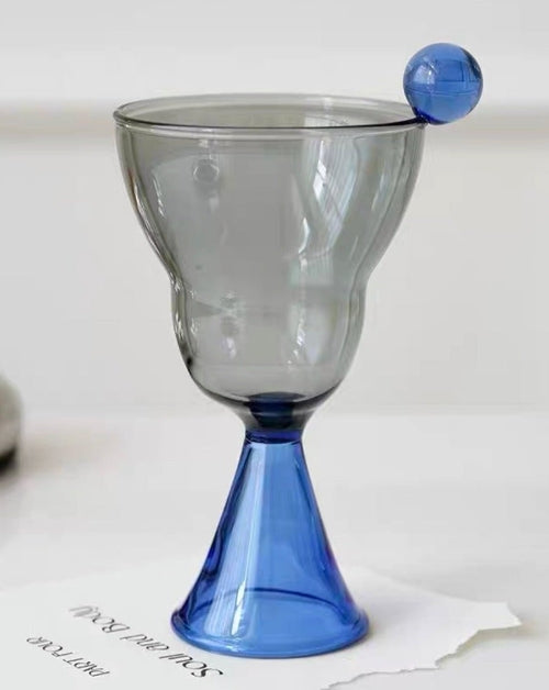 Hand Blown Bonbon Martini Glasses