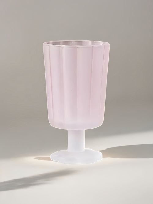 Hand Blown Petal Goblets