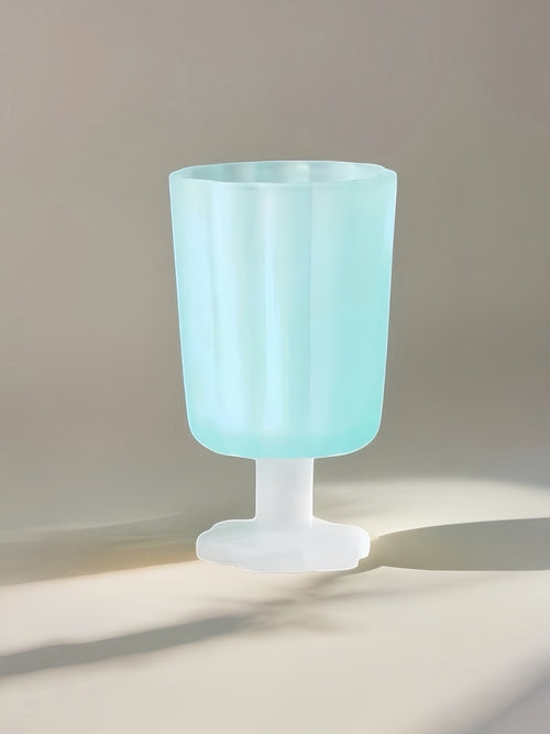 Hand Blown Petal Goblets