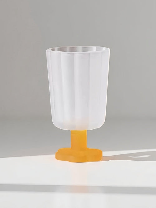 Hand Blown Petal Goblets