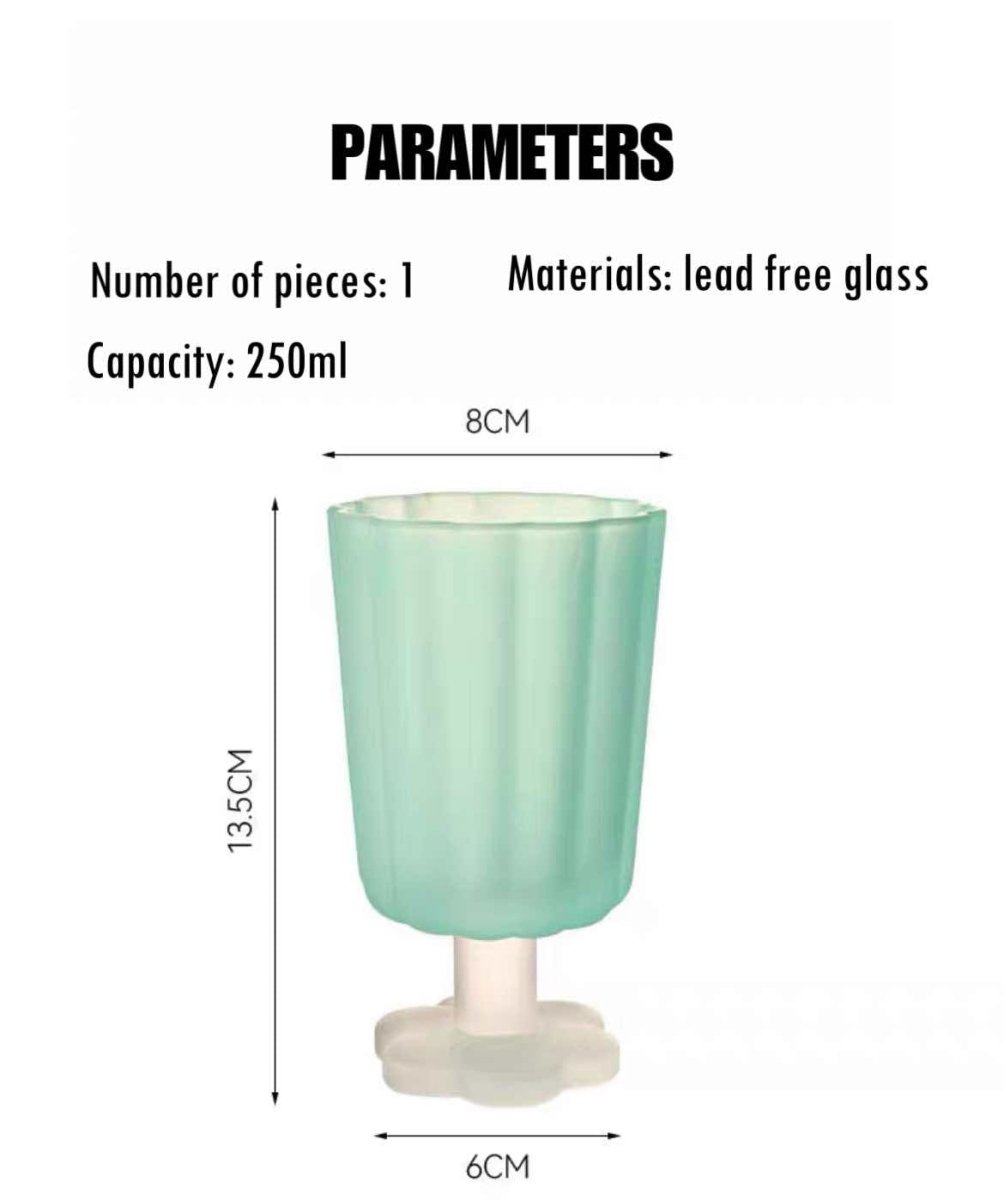 Hand Blown Petal Goblets