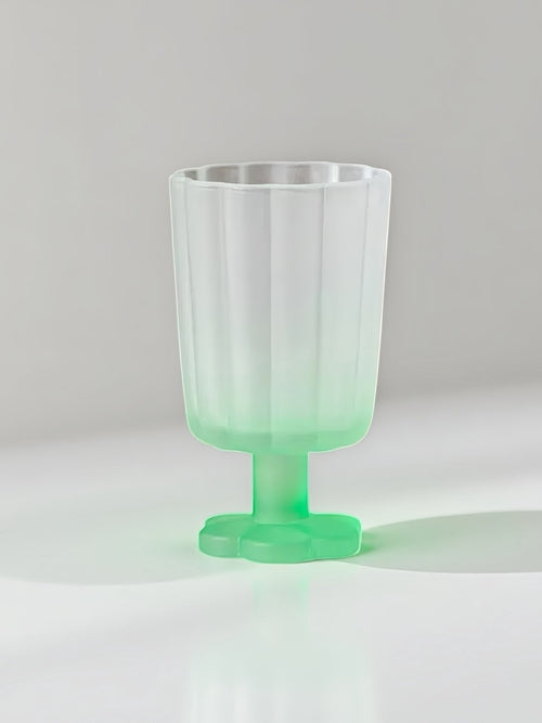 Hand Blown Petal Goblets