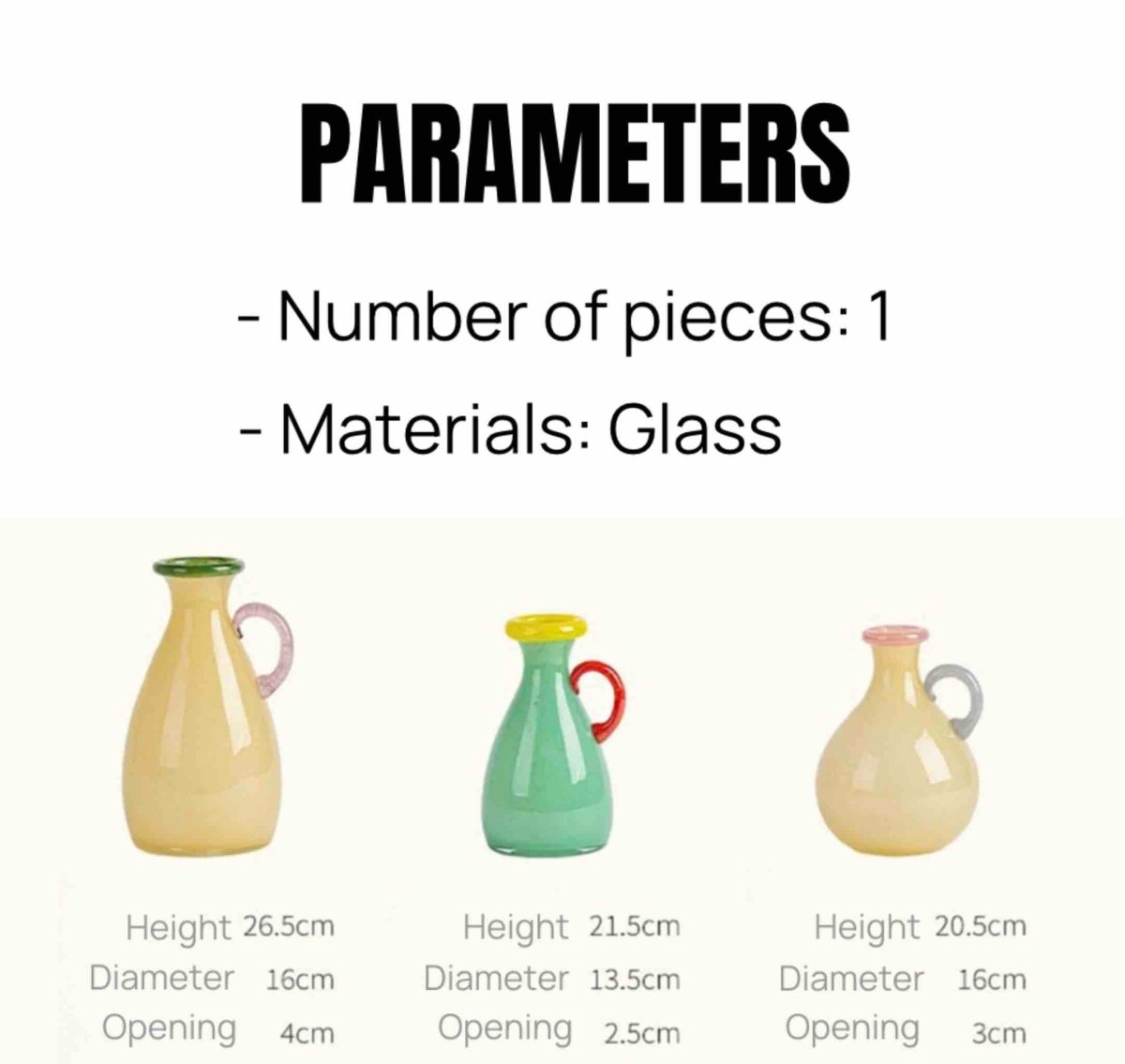Handblown Bonbon Dopamine Bottle Vase