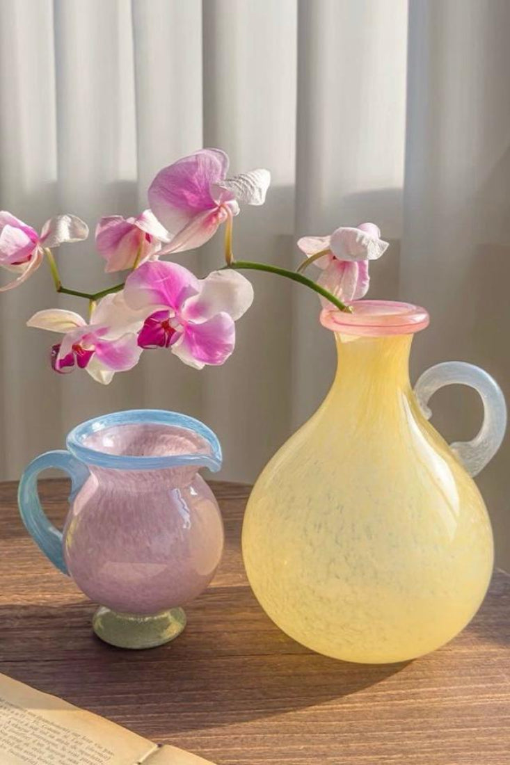 Handblown Bonbon Dopamine Bottle Vase