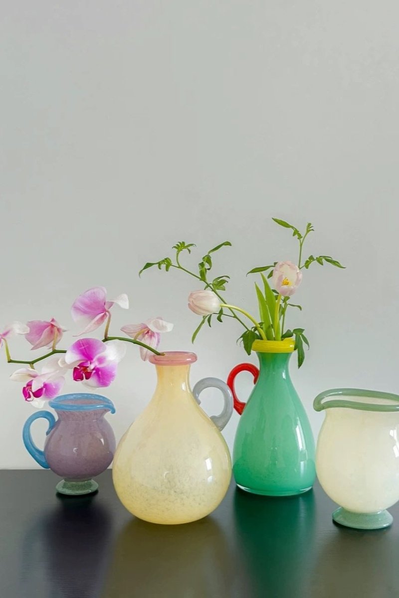 Handblown Bonbon Dopamine Bottle Vase