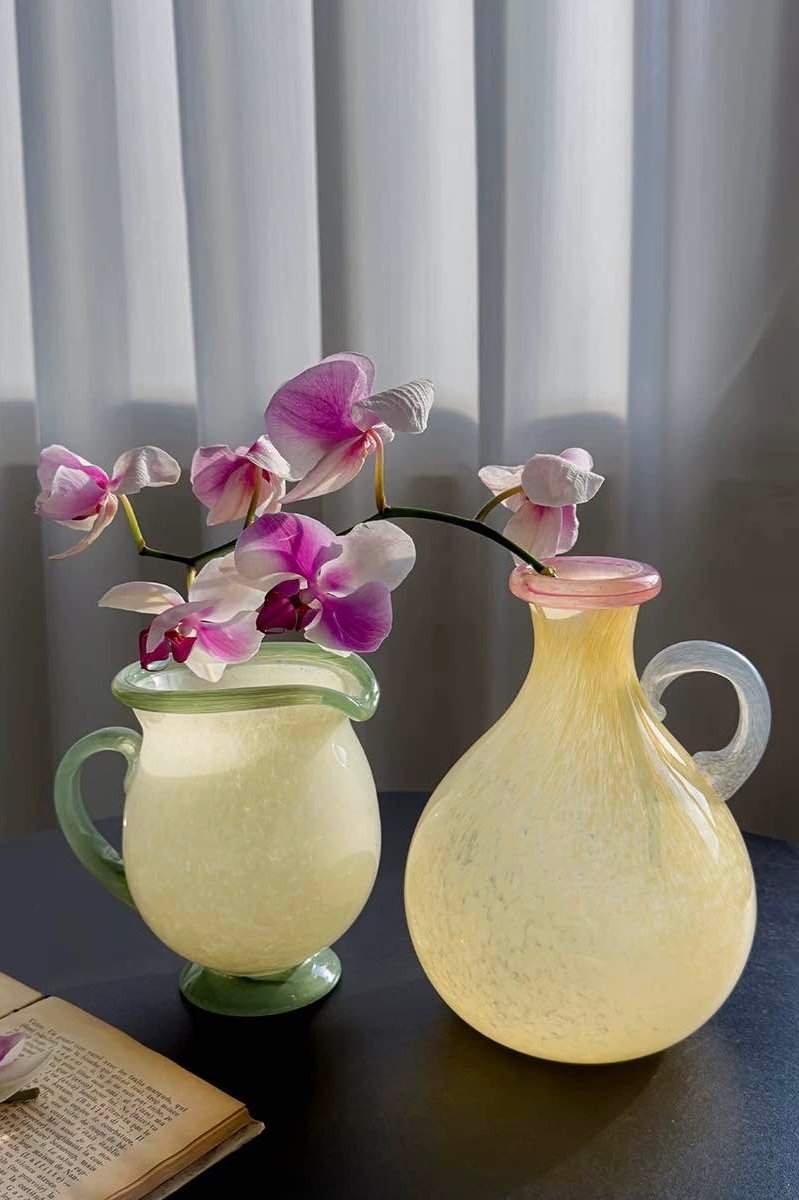 Handblown Bonbon Dopamine Bottle Vase