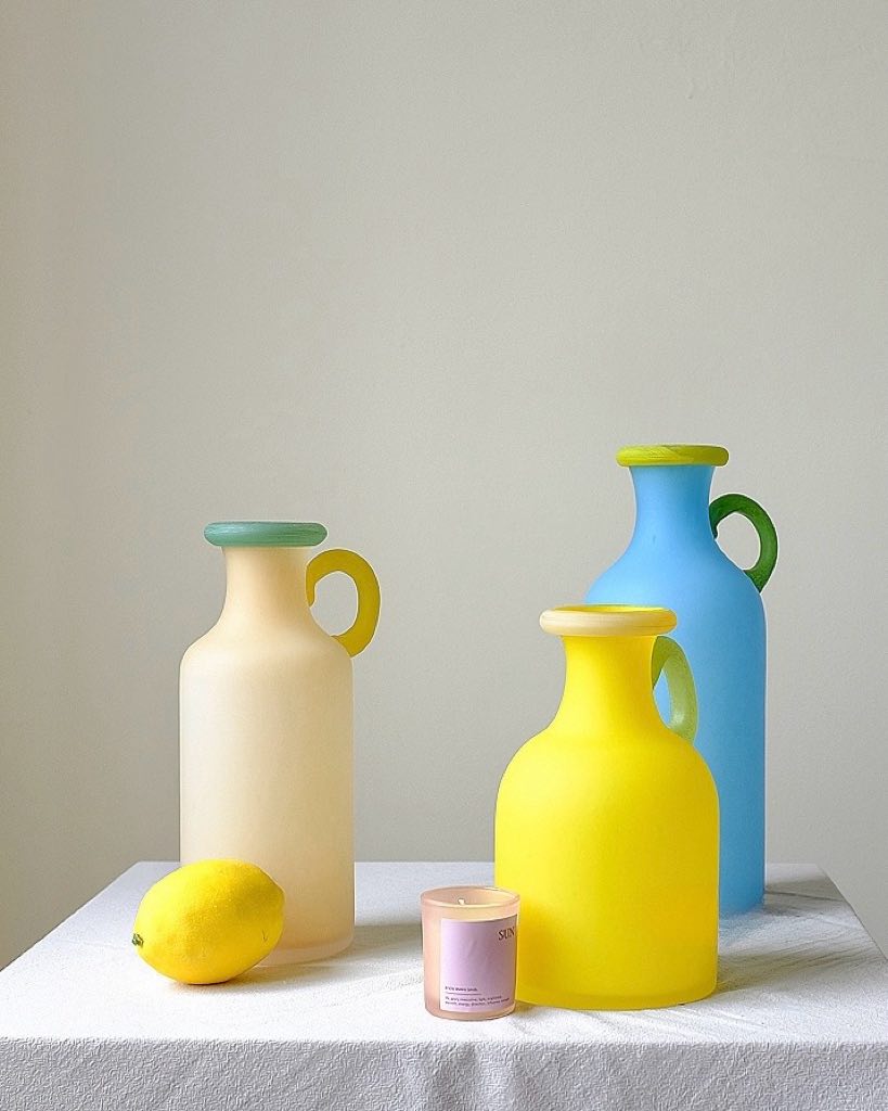 Handblown Bonbon Pitcher Vase