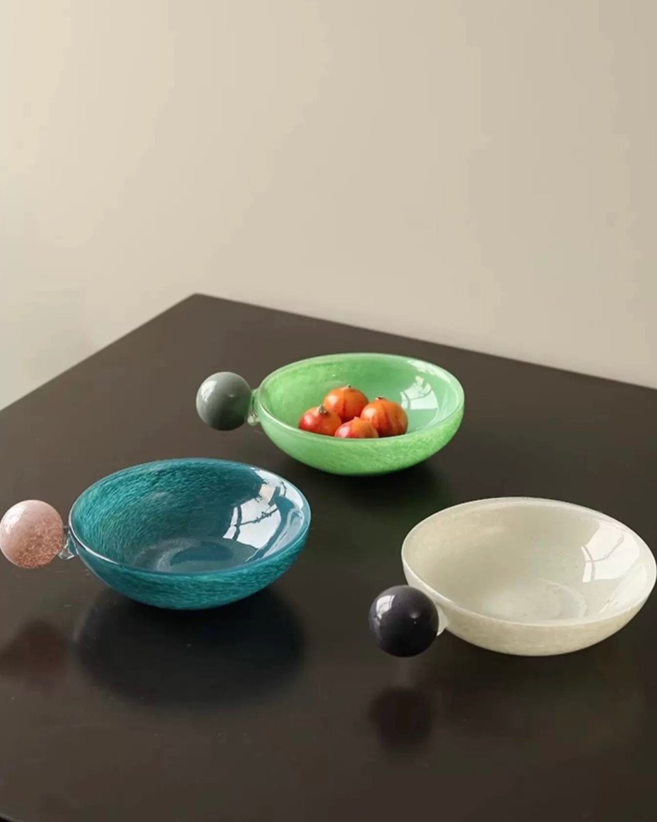 Handblown Bonbon Whimsical Salad Snack Desert Bowl