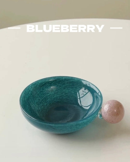 Handblown Bonbon Whimsical Salad Snack Desert Bowl