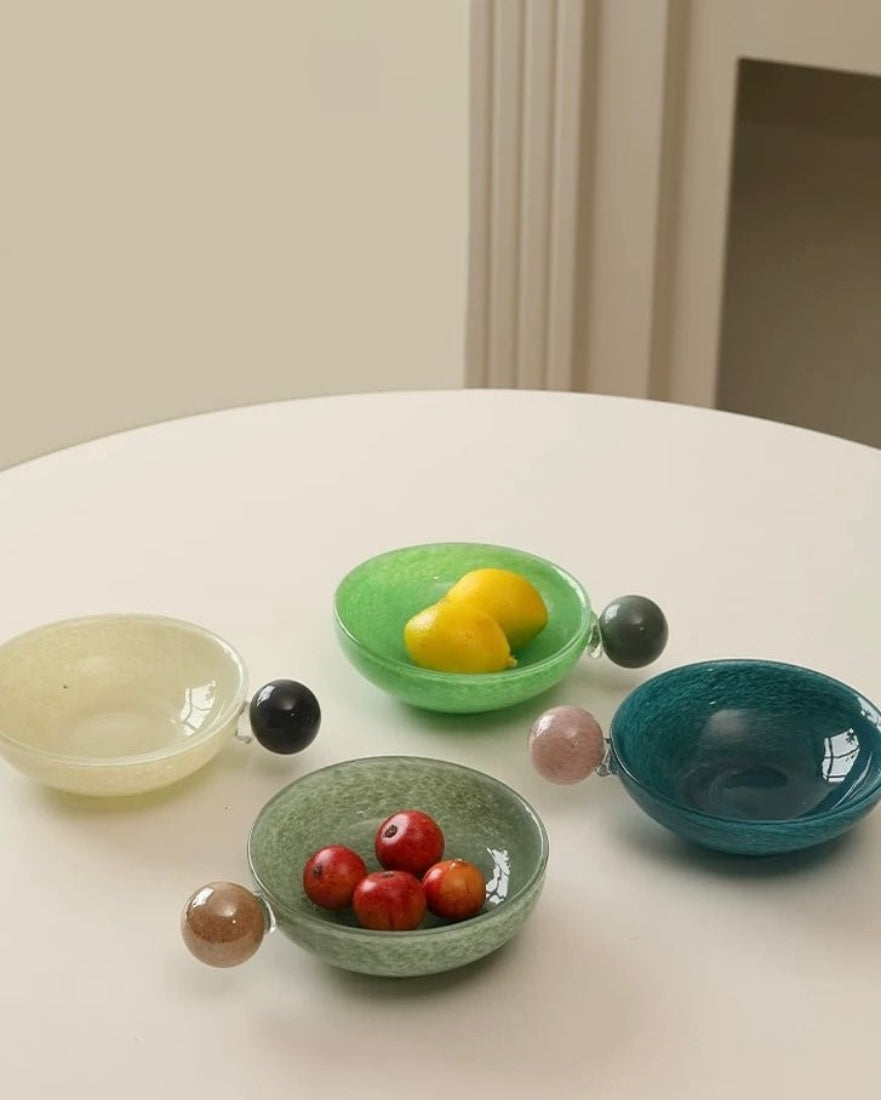 Handblown Bonbon Whimsical Salad Snack Desert Bowl