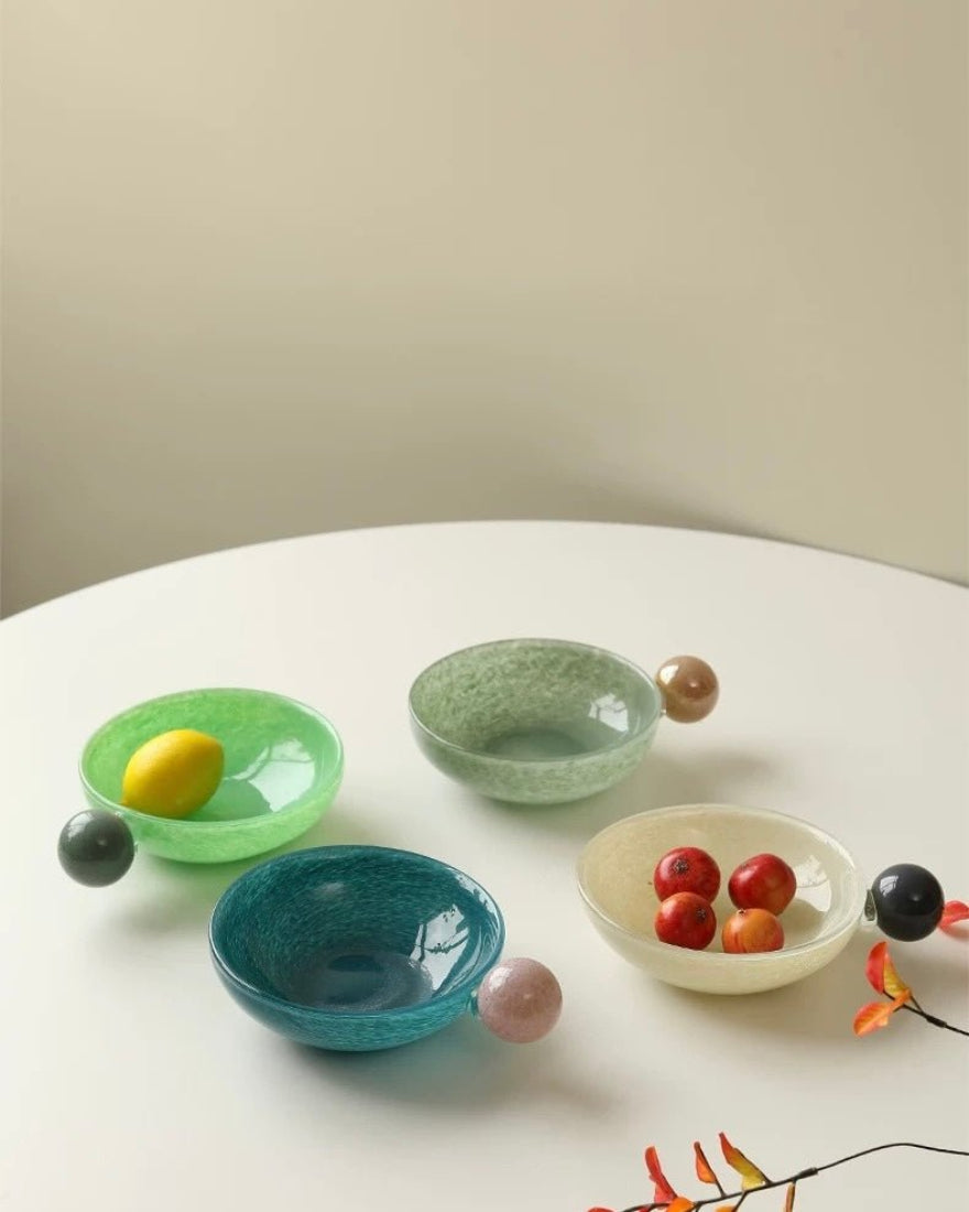 Handblown Bonbon Whimsical Salad Snack Desert Bowl