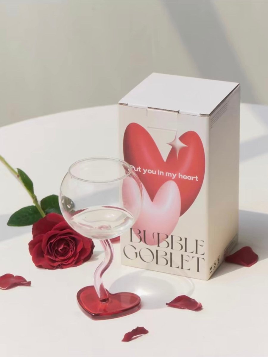 Hand-Blown Bubble Wine Glass