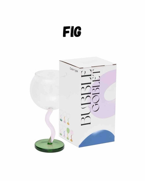 Hand-Blown Bubble Wine Glass