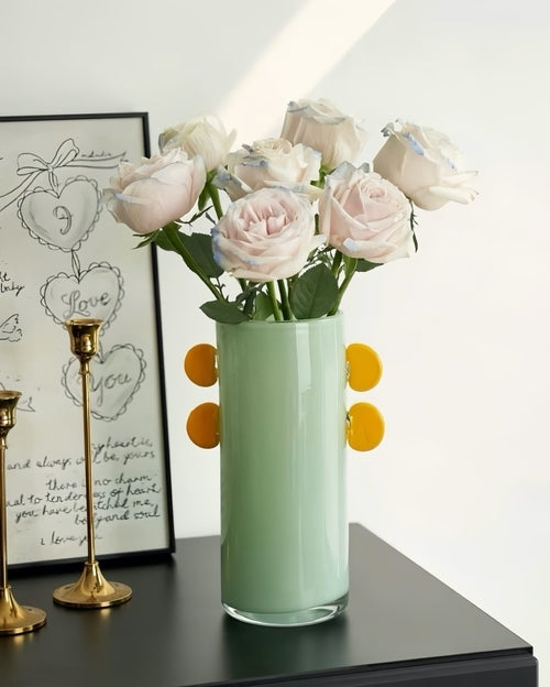 Handblown Whimsical Cylinder Vase