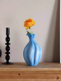 French Style Gradient Blue Ceramic Vase