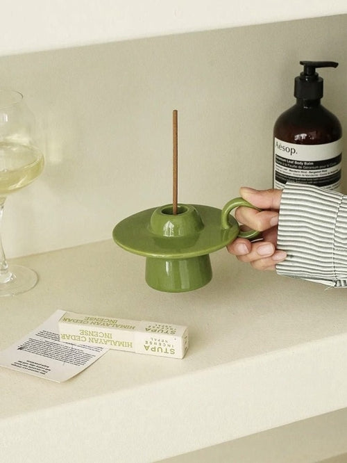 Ceramic UFO Candle Holder