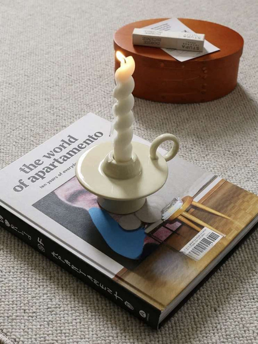 Ceramic UFO Candle Holder