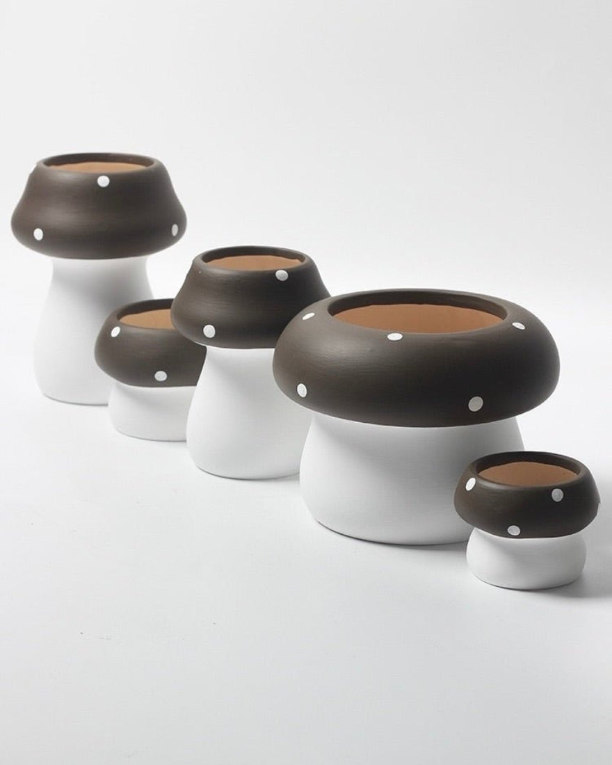 Ceramic Mushroom Plant Flower Pot