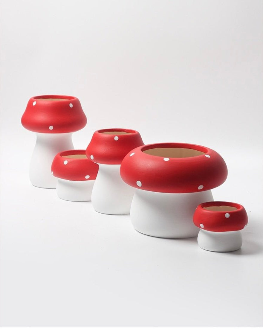 Ceramic Mushroom Plant Flower Pot
