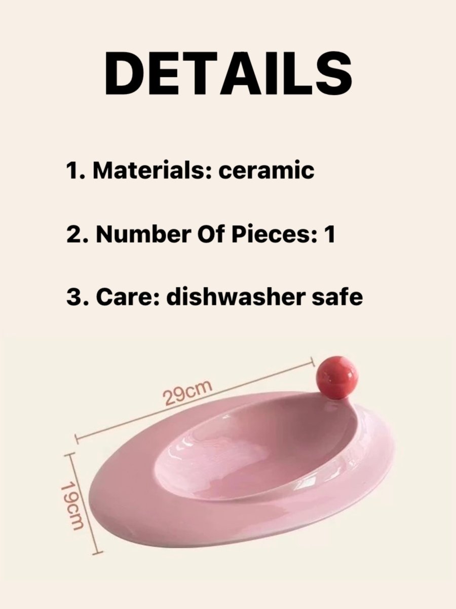 Handmade Jelly Bean Ceramic Rim Soup Bowl