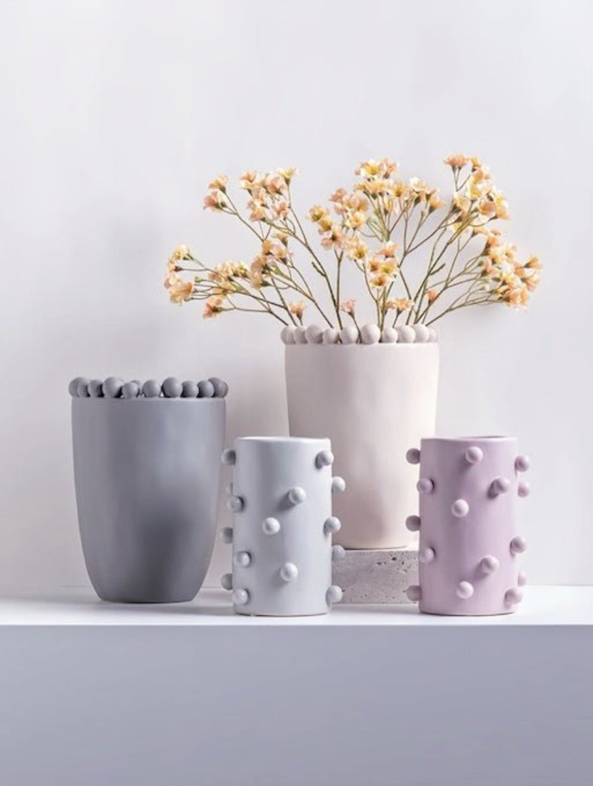 Morandi-color Pomponette Vase
