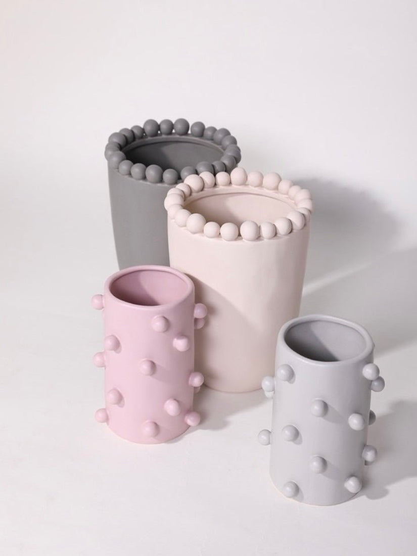 Morandi-color Pomponette Vase