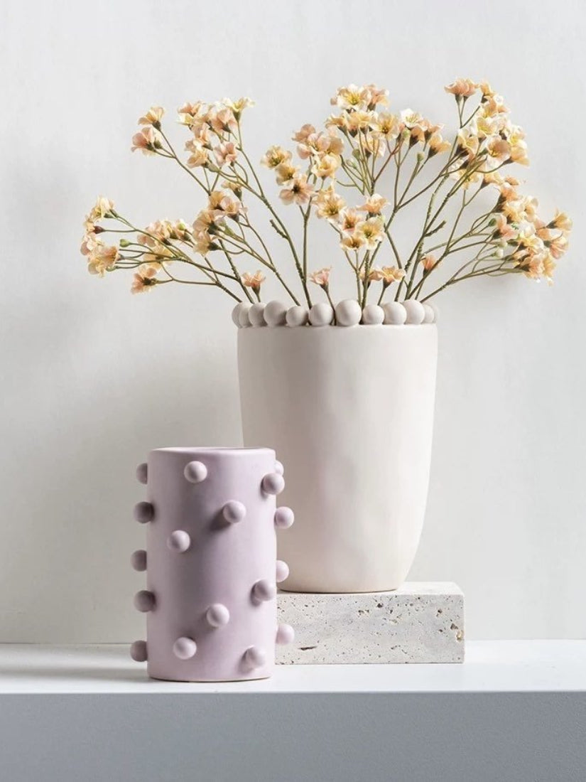 Morandi-color Pomponette Vase