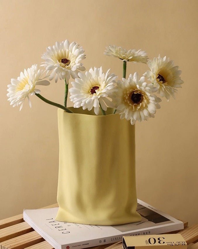 Handmade Ceramic Wrinkle Vase