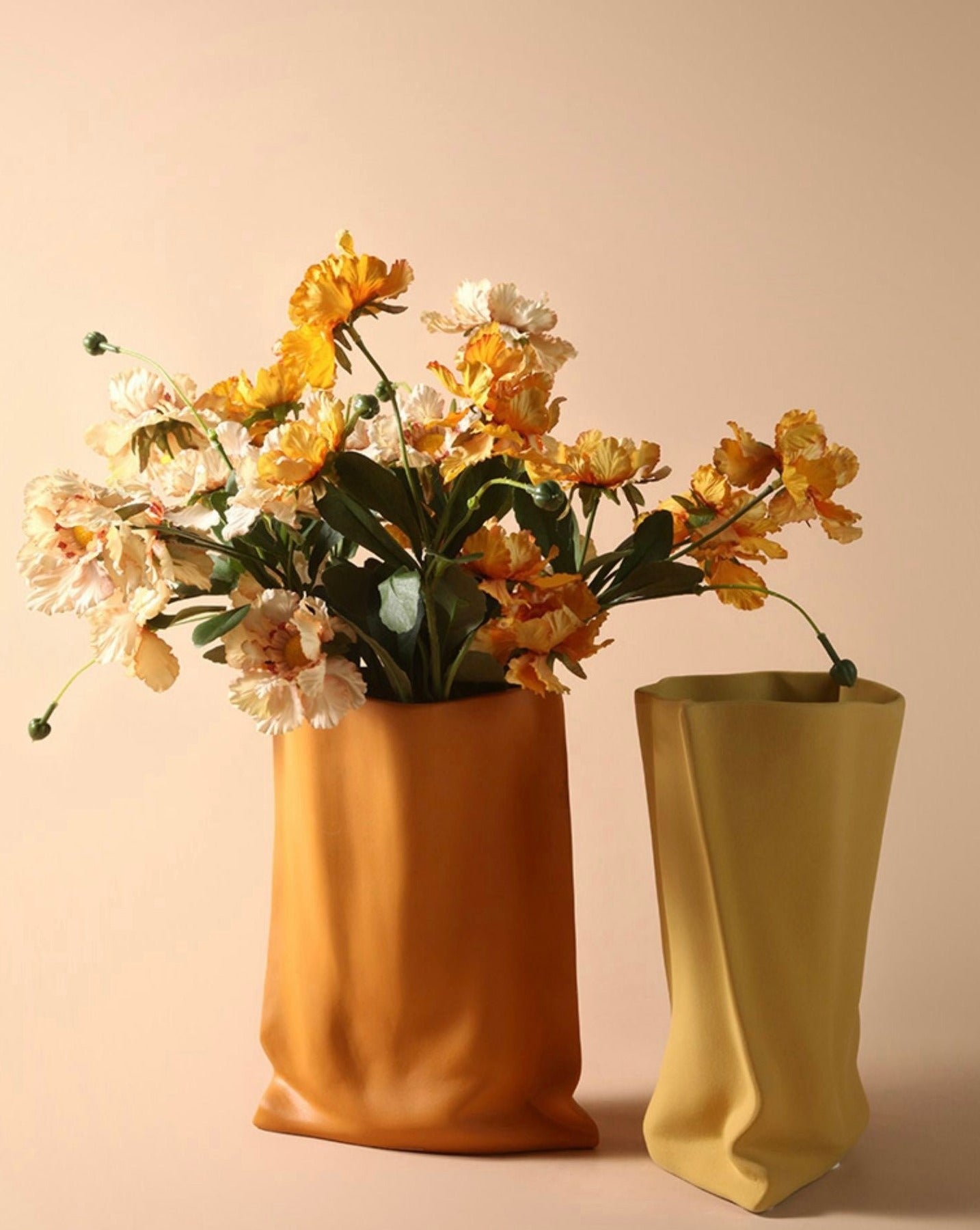 Handmade Ceramic Wrinkle Vase