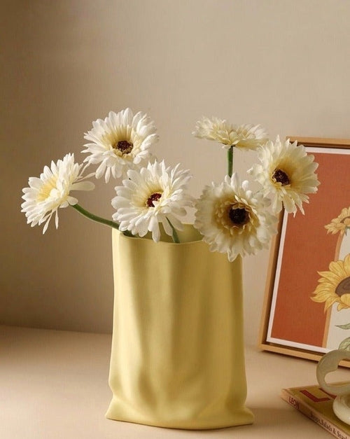 Handmade Ceramic Wrinkle Vase