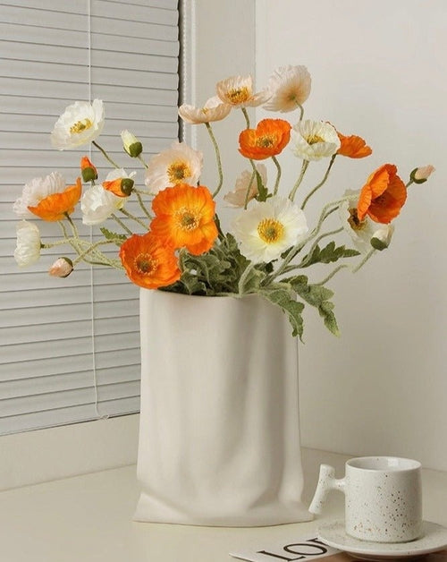 Handmade Ceramic Wrinkle Vase