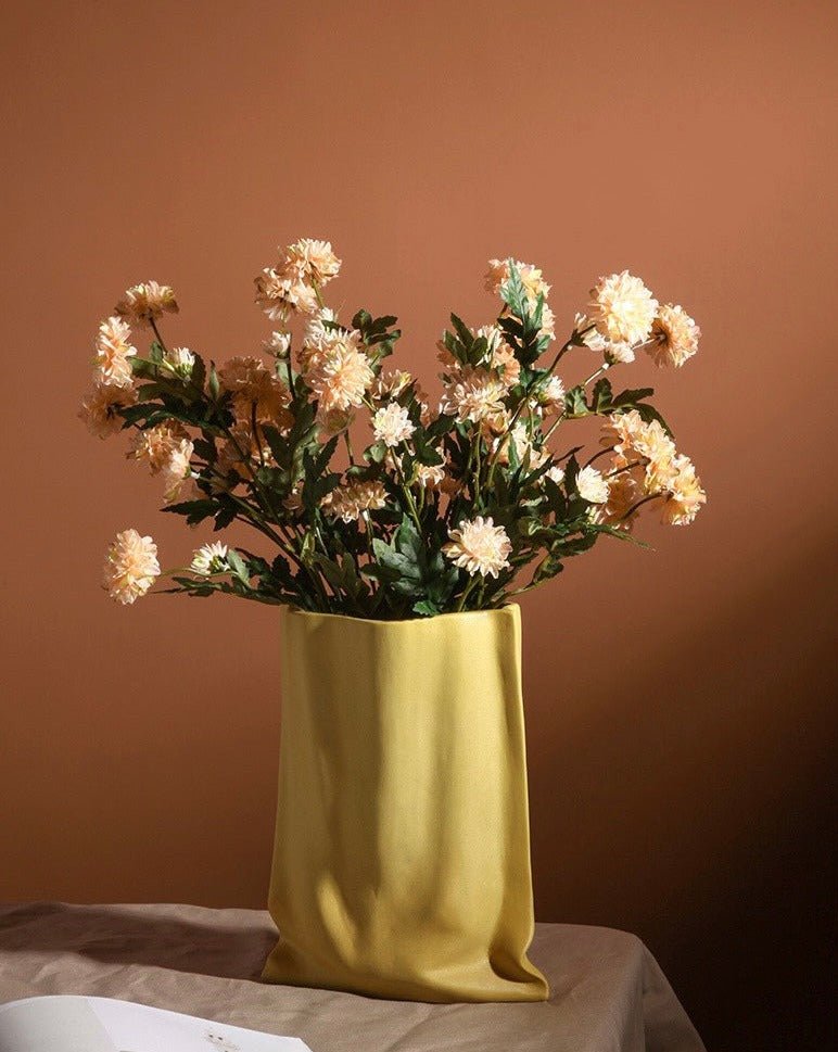 Handmade Ceramic Wrinkle Vase