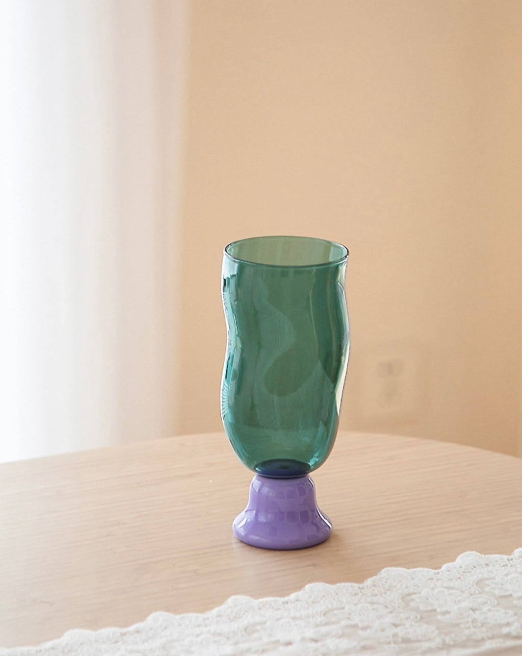 Handmade Wavy Beer Glasses