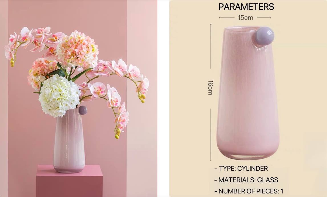 Jelly Bean Cylinder Vase