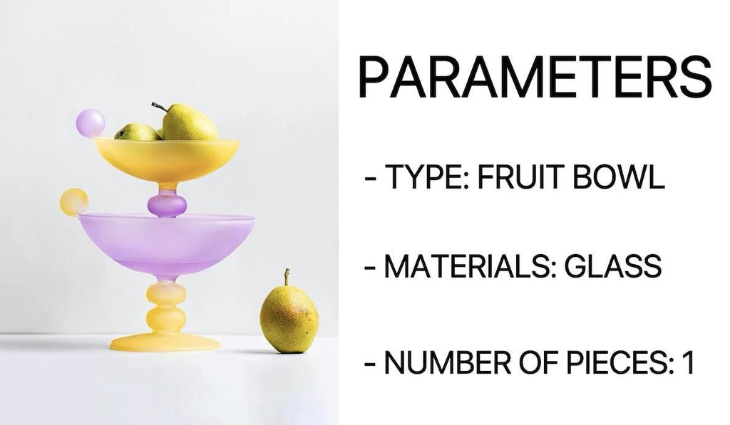 Jelly Bean Footed Tray Fruit Bowl