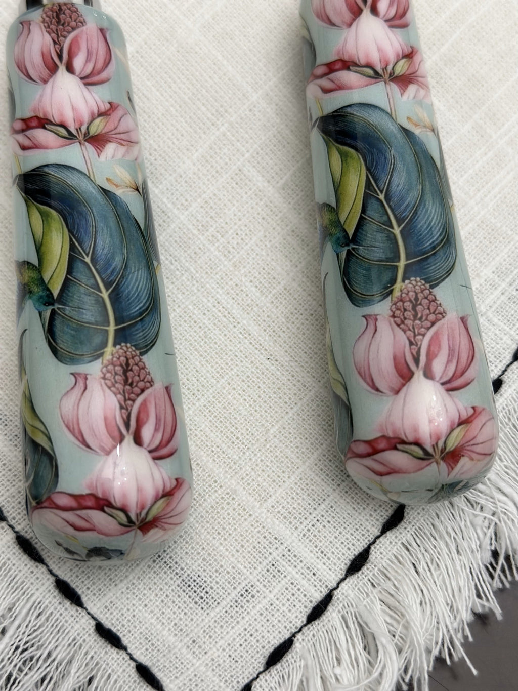 Floral Cake Cutting Knife & Server