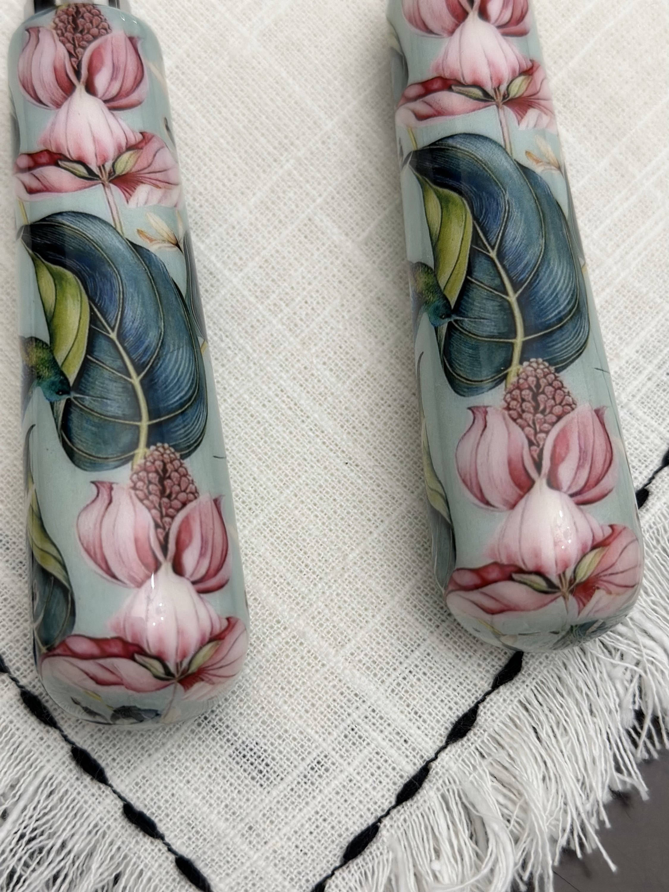 Floral Cake Cutting Knife & Server