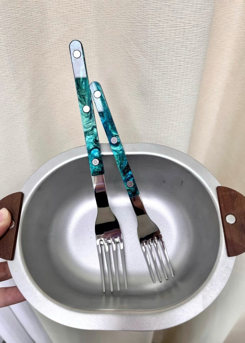 Set Of 10 Pcs Modern Elegant Terra Flatware