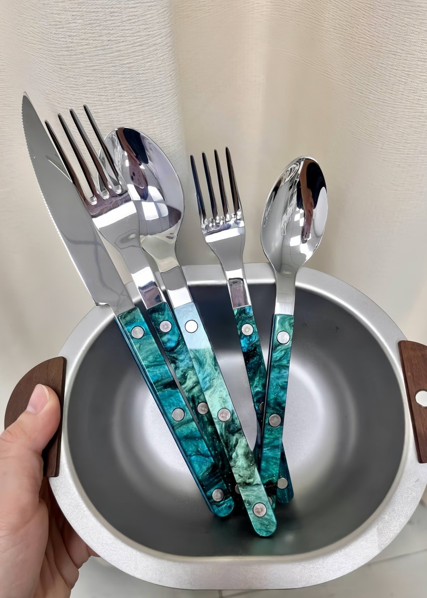 Set Of 10 Pcs Modern Elegant Terra Flatware