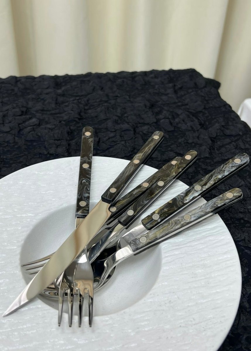 Set Of 10 Pcs Modern Elegant Terra Flatware