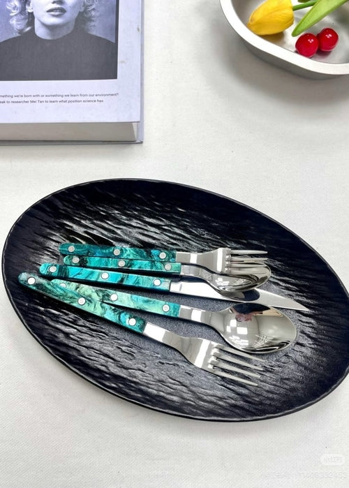 Set Of 10 Pcs Modern Elegant Terra Flatware