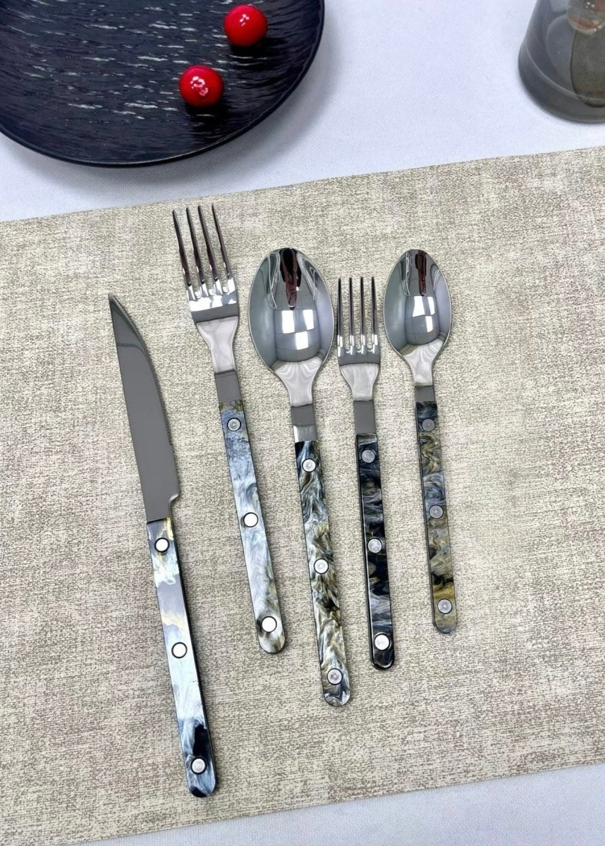 Set Of 10 Pcs Modern Elegant Terra Flatware