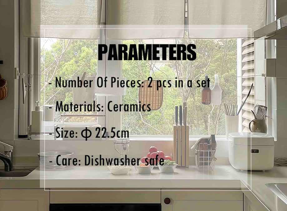 Set of 2 Cloud Ceramic Dinner Plates